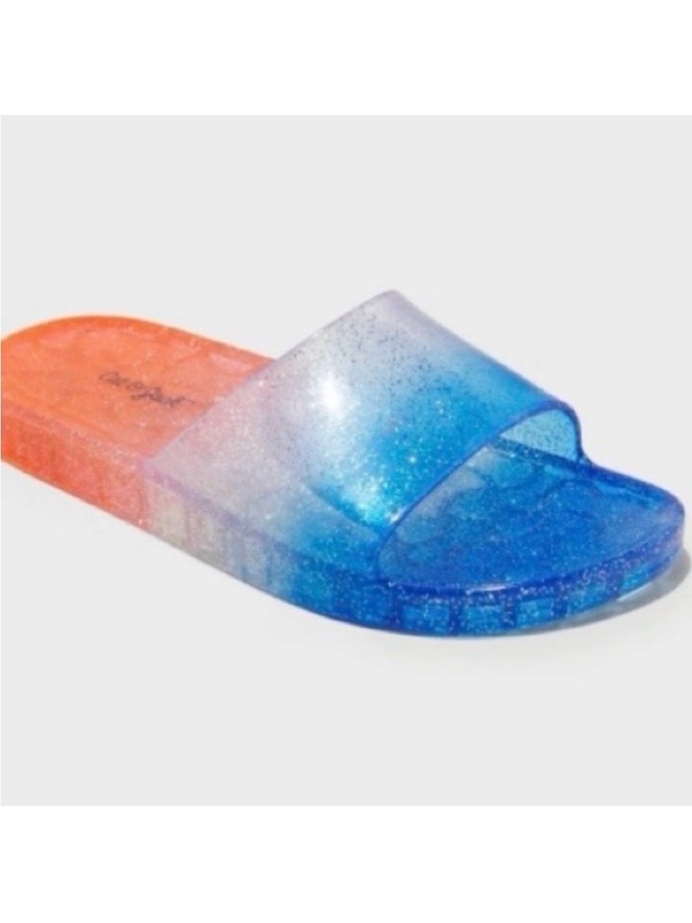 Kids' Oaklyn Glitter Jelly Slides - Cat & Jack